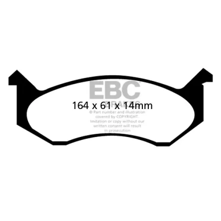 DP61277 Klocki hamulcowe GREENSTUFF EBC Brakes Dodge Ram Van B1500 Ram Van B2500 Ram Van B350