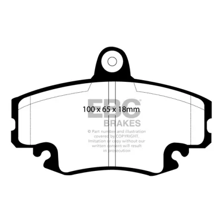 DP959 Klocki hamulcowe ULTIMAX2 EBC Brakes Dacia Logan Logan MCV Renault Clio Mk1 Clio Mk2 Megane Convertible Mk1 Megane Coupe Mk1 Megane Estate Mk1 M