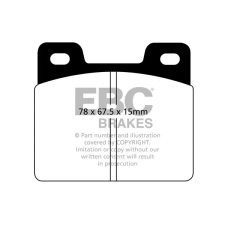 DP213 Klocki hamulcowe ULTIMAX2 EBC Brakes Ford Australia and New Zealand Fairlane ZA Fairlane ZB Falcon XP Falcon XR Falcon ZT Ford South Africa Ranc