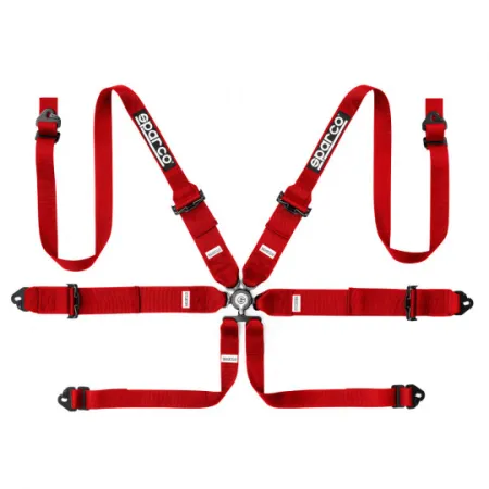 Sparco 04818RH1 Harness 6pts Red FIA Approved 8853-2016 up to 2029