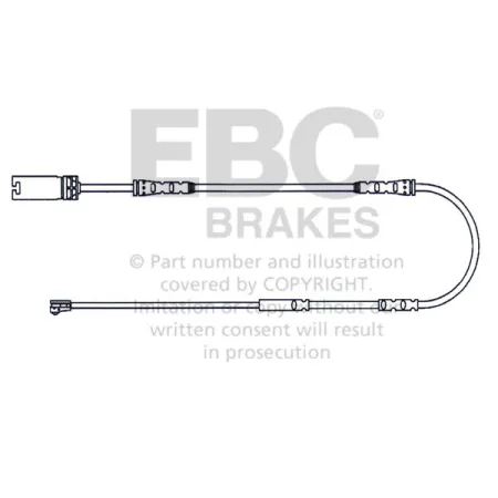 EFA131 Czujnik zużycia klocków hamulcowych EBC Brakes BMW X1 E84