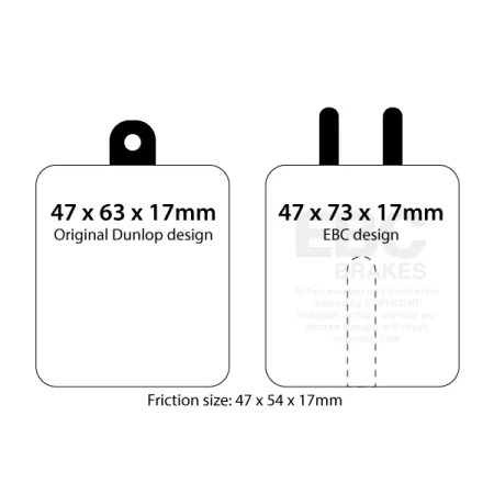 DP5120NDX Klocki hamulcowe BLUESTUFF NDX EBC Brakes Alfa Romeo TZ1 ALVIS TD21 TE21 TF21 ASA 1000 GT Aston Martin DB4 Vantage BMW 507 700 2600 502 3200