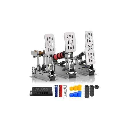 Pedalbox Pedały SIMSONN Plus X Racing Simracing Symulator - Srebrny