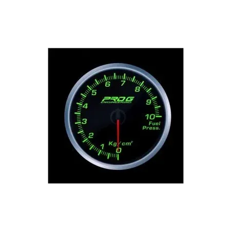 Wskaźnik Pro G Race Series RS, ciśnienia paliwa Kg/cm2 GREEN 52mm