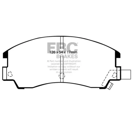 DP582 Klocki hamulcowe ULTIMAX2 EBC Brakes Subaru Leone Series 3 Leone Series 3 AN3 Leone Series 3 AC2 Leone Series 3 AN2 Leone Series 3 AG2 Leone Ser