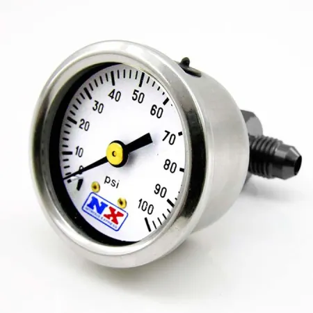 Fuel Pressure Gauge 0-100 PSI with Manifold Nitrous Express NX 15512