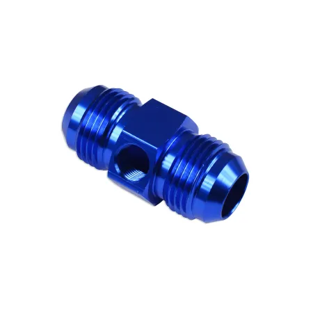 AN4 Nypel adapter męsko-męski z wejściem na czujnik Niebieski