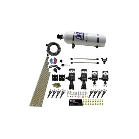 8 Cylinder Shark Direct Port Lightning 375 Solenoids 200-2100Hp Jets with 15Lb Bottle Nitrous Express NX 90506-15