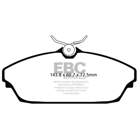 DPX2072 Klocki hamulcowe ULTIMAX2 EBC Brakes TATA Safari Xenon