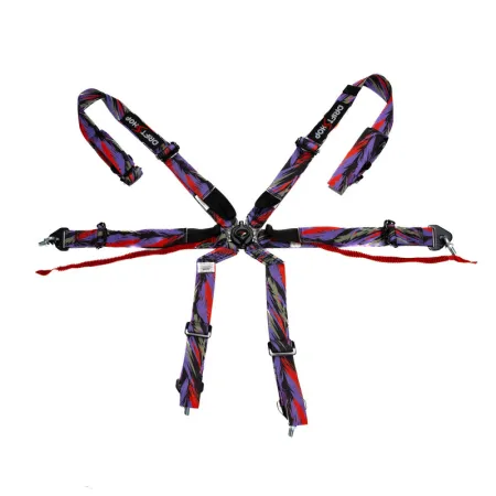 DriftShop ExtraBalls 6 Point Harness Multi Colour FIA Approved 8853