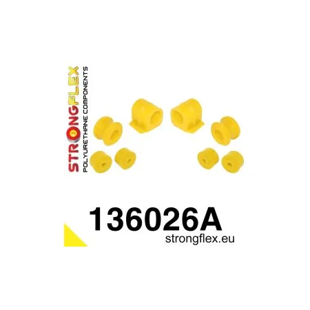 136026A: Zestaw poliuretanowy stabilizatora przedniego SPORT Opel Astra F