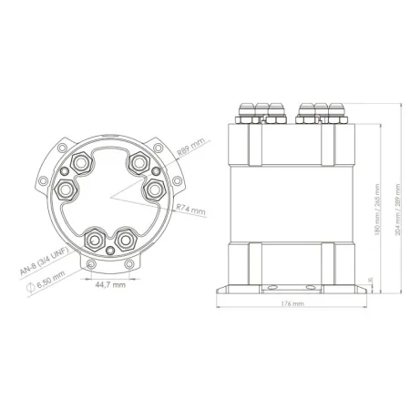 Nuke Performance 2G Fuel Surge Tank 2 Litry Do Zewnętrznych Pomp Paliwa