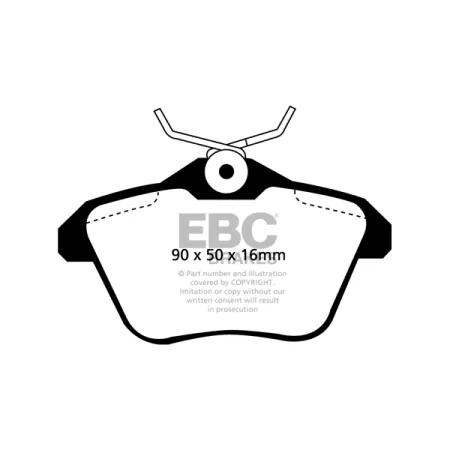 DP1096 Klocki hamulcowe ULTIMAX2 EBC Brakes Alfa Romeo 156 166 Lancia Kappa