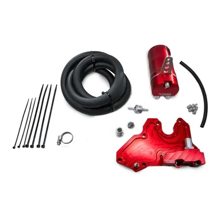 Oil Catch Can Kit Large Red 17 mm RTMG Performance for 1.8 / 2.0 TSI EA888.3