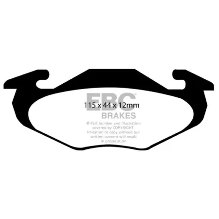 DP1093 Klocki hamulcowe ULTIMAX2 EBC Brakes Suzuki Cappuccino