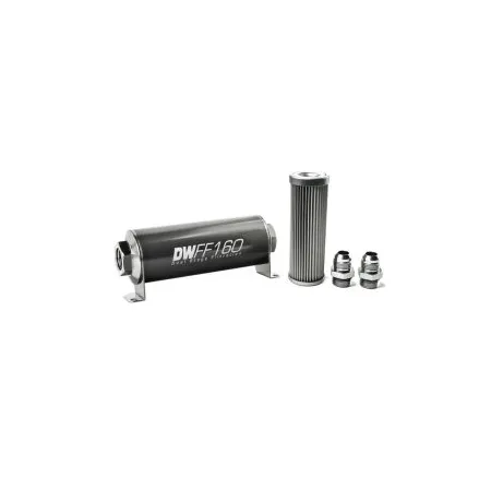 DeatschWerks In-Line Fuel Filter Kit -10AN 10 Micron 160mm