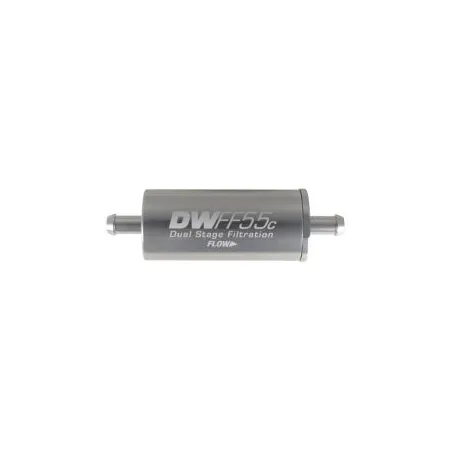 DeatschWerks In-Line Fuel Filter Kit 5/16 in Barb 5 Micron 55mm