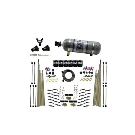 Three Stage 8-Cyl Dry Direct Port Nitrous System 12LB Nitrous Express NX 93206-12