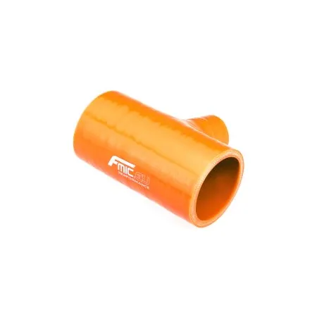 Trójnik silikonowy T-Piece 76/32mm Pomarańczowy
