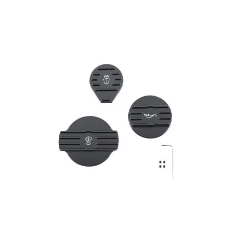 Zestaw aluminiowych korków 3szt FMIC.EU VW Golf GTI Audi A3 Seat Leon Skoda 2.0T EA888