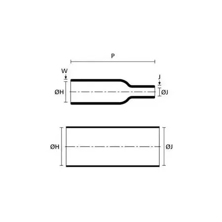 Ecumaster Kształtka termokurczliwa MS-2A/I-05 (boot) prosta