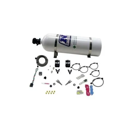 Dual Nozzle with 15Lb Bottle for Dodge V-8 TBI 1992-1995 (50-150Hp) Nitrous Express NX 20213-15