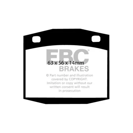 DP201 Klocki hamulcowe ULTIMAX2 EBC Brakes Datsun Bluebird 610 Sunny B210 120Y Saloon Sunny B210 120Y Estate Sunny B310 120Y Sunny B310 140Y Violet 71