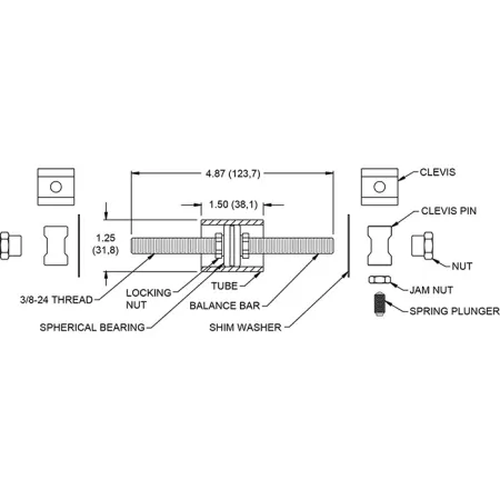 Wilwood 340-1757 zespół drążka równoważącego do pedalboxa