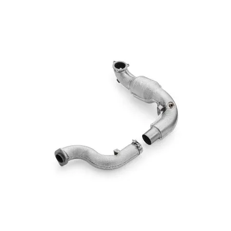 Downpipe z osłoną termiczną i katalizatorami Mercedes-AMG A35 GPF W177 4MATIC EURO 6 with GPF OFF 200 cpsi