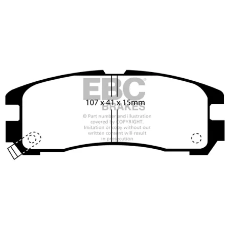 DP738 Klocki hamulcowe ULTIMAX2 EBC Brakes Chrysler USA Sebring Coupe Mitsubishi Chariot Eclipse Eterna Galant Legnum RVR Sapporro Shogun Pinin Sigma