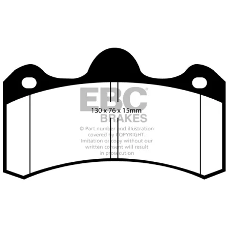 DP4043R Klocki hamulcowe YELLOWSTUFF EBC Brakes NOBLE M12