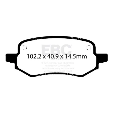 DPX2432 Klocki hamulcowe ULTIMAX2 EBC Brakes Ford Puma Mk2 Puma Mk2 ST