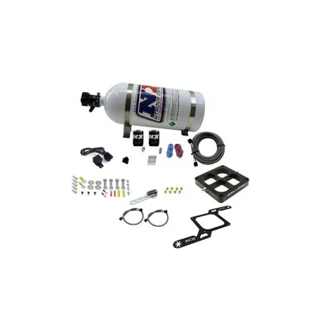 4500 Billet Crossbar Plate System Single Stage 50-300Hp with 10Lb Bottle Nitrous Express NX 63070-10