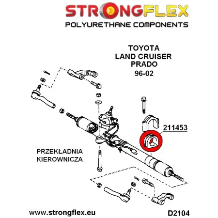 211453A: Tuleja przekładni kierowniczej 50mm SPORT Toyota Land Cruiser