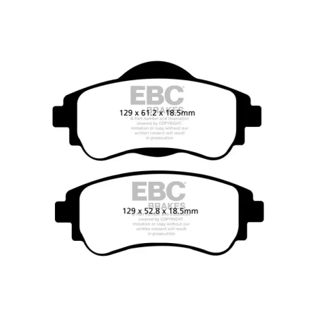 DPX2109 Klocki hamulcowe ULTIMAX2 EBC Brakes Citroen C4 2nd Generation DS4