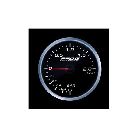 Wskaźnik Pro G Race Series RS, doładowania Boost 2 Bar WHITE 60mm