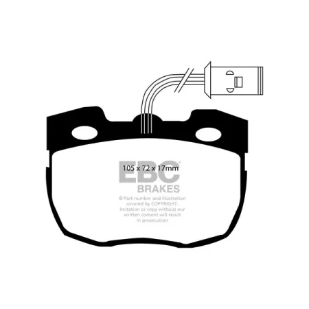 DP6814 Klocki hamulcowe GREENSTUFF EBC Brakes Land Rover 90 Defender 90 Discovery 1 Range Rover LTI Fairway Driver MCW Metrocab Metrocab TTT Land Rove