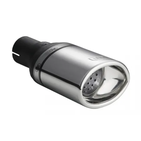 Uniwersalna końcówka tłumika owalna 120×80mm długość 120mm średnica montażowa 50mm