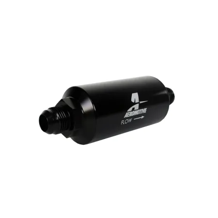 Aeromotive 12387 10 Micron Black Fuel Filter with Male AN-10 Ports & Cellulose Element