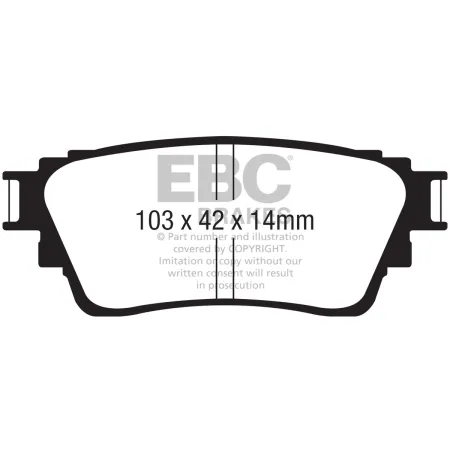 DPX2376 Klocki hamulcowe ULTIMAX2 EBC Brakes Mitsubishi Eclipse Cross Outlander