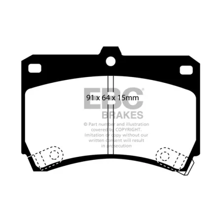 DP2884 Klocki hamulcowe GREENSTUFF EBC Brakes KIA Rio DC Mazda 121 323 Demio Familia Ford Aspire Escort KIA Rio Mazda Protege 323 MERCURY Tracer Ford