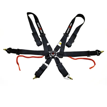 DriftShop 6 Point Harness Black FIA Approved 8853