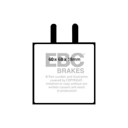 DP2543 Klocki hamulcowe GREENSTUFF EBC Brakes Aston Martin DB4 Convertible DB4 GT DB4 GT Zagato Lagonda Rapide Daimler DR450 Limousine Majestic Major