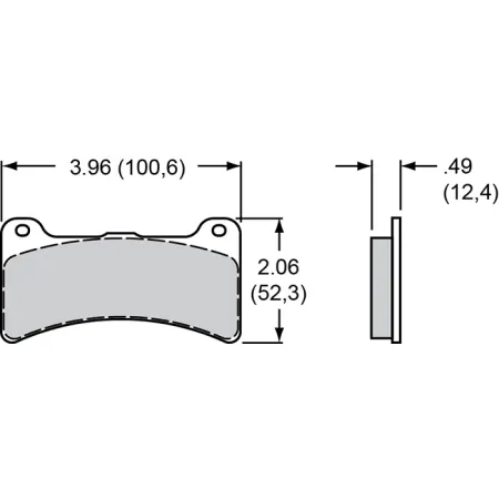 Klocki hamulcowe Wilwood 150-11363K BP-10 4812 Street Performance Racing Pads .49