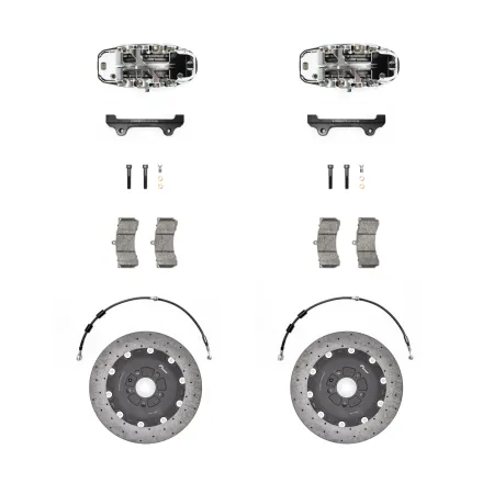 RacingLine Stage 3+ Carbon Brake Kit 380mm 6 Pot MQB MQB evo Yellow
