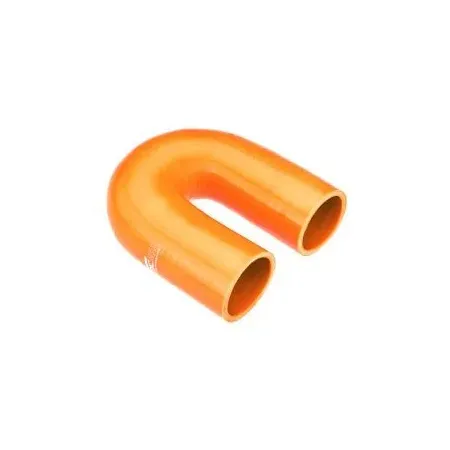 Kolanko silikonowe 180' 35mm Pomarańczowy