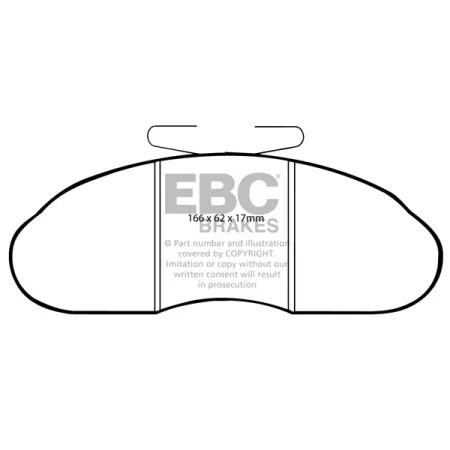 DP633 Klocki hamulcowe ULTIMAX2 EBC Brakes Opel Arena Renault COMMERCIAL Master Trafic P35 Trafic VAUXHALL COMMERCIAL Arena