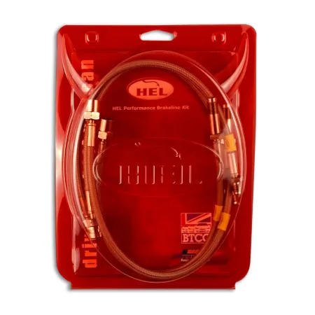 Ford Focus MK1 1.4 2000-2001 niebieskie przewody hamulcowe HEL teflonowe w stalowym oplocie