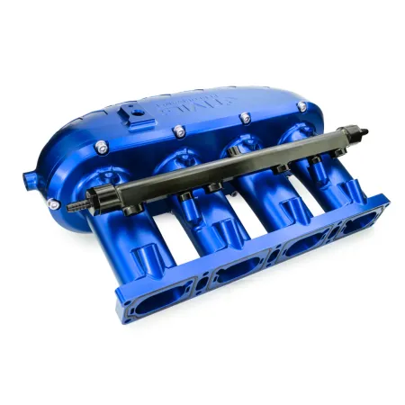 RTMG Performance Aluminiowy Kolektor Dolotowy Billet V2 Delete Kit 2.0 TSI TFSI EA888 Gen 4 Niebieski