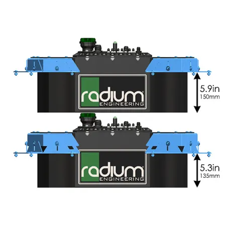 Zestaw montażowy zbiornika paliwa w miejscu koła zapasowego Radium Engineering